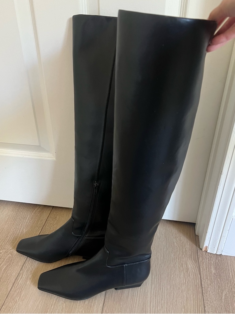 NWOT JEFFREY CAMPBELL Ichab Over-The-Knee Boots Black Sz 7.5 - Picture 8 of 10